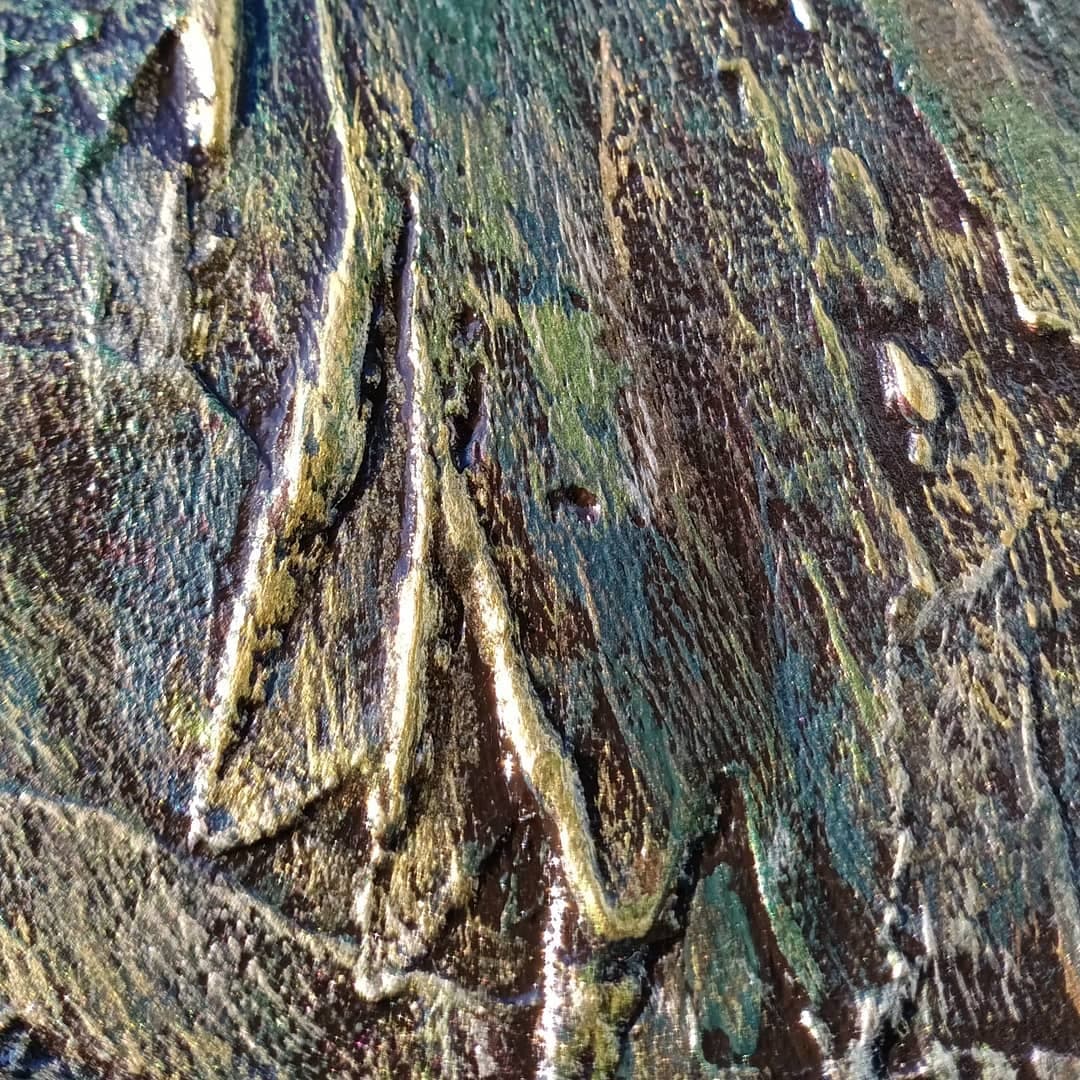 Сказки Лесного стража фактурная картина художницы Ирины Бабиной